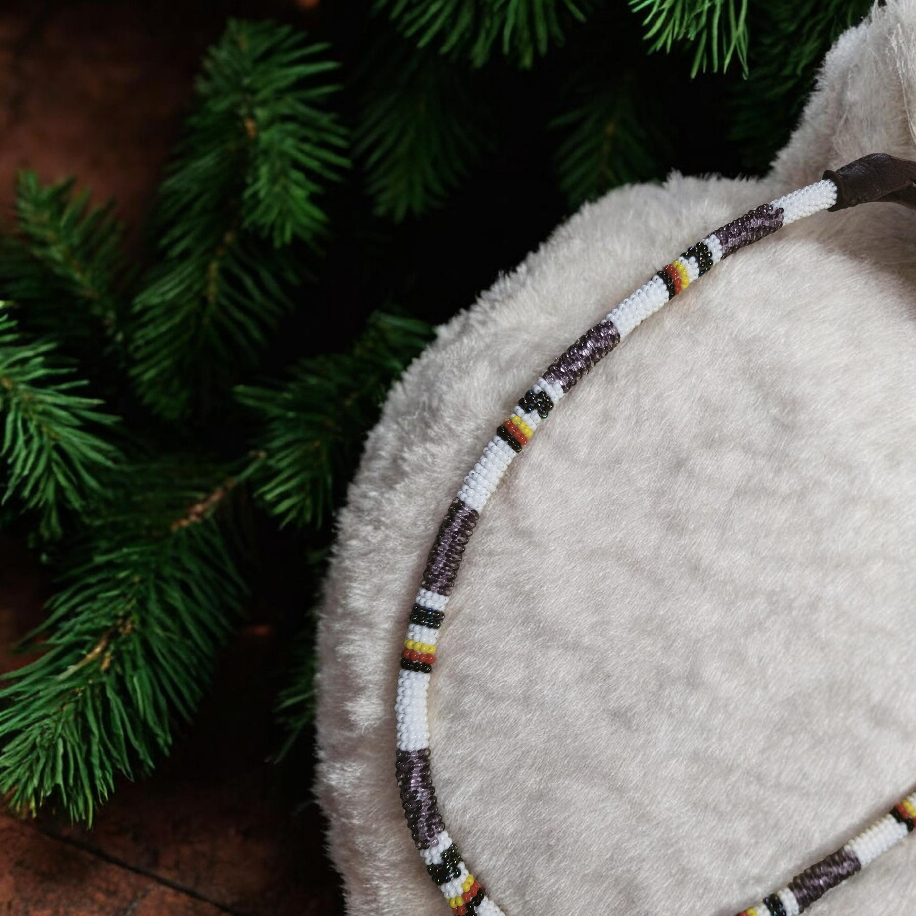 Forest Spirit Beaded Rope Necklace